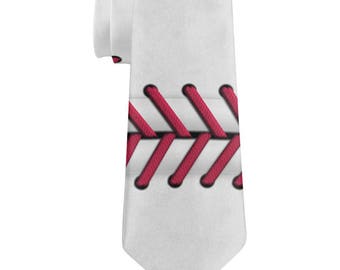 Baseball All Over Neck Tie