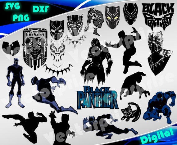 Download Black Panther svg Clipart Superheroes svg Marvel Black Panther