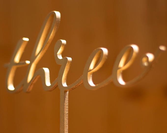 Wedding Numbers-Gold Wedding Numbers - Table numbers-Gold Table Numbers