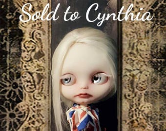 Sold do not buy...custom blythe doll ooak collectors doll photography carnival freak show big eyed rotating eyes bjd LAYAWAY