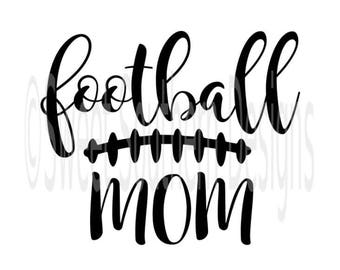 Football mom laces fall SVG PDF DXF instant download design for cricut or silhouette