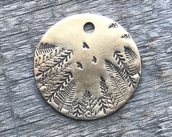 Dog Tags, Trees and Birds Dog Tag, Personalized Dog Tag, Pet Id Tag, Custom Dog Tag, Pet Supplies, Designer Dog Tag, Metal Hounds Dog Tag