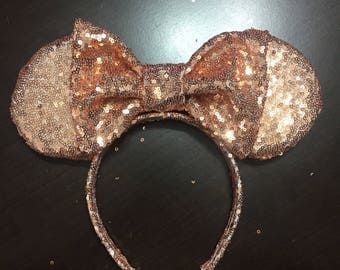 Rose Gold Minnie Mouse Ears