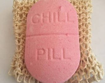 Sunburst Shower Pill, Shower Bomb, Chill Pill, Shower Tablet, Chill Pill, Shower Fizzies, Fizzy Steamers, Red Grapefruit