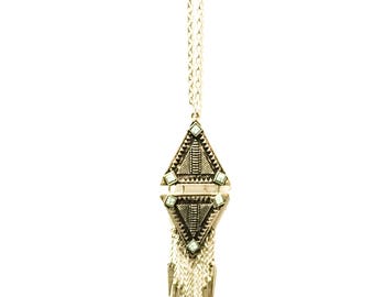 sautoir /long collier / long necklace silver stainsteel