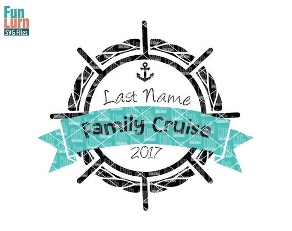 Cruise SVG Family Cruise SVG Blank wheel Anchor