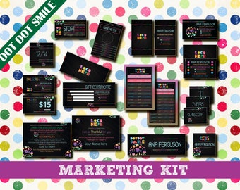 SALE! Dot Dot Smile Marketing Kit, 13 Items! Smile Business cards; dds kit; dotdotsmile: dot smile marketing; dotdotsmile bundle
