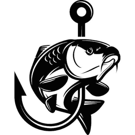 Download Carp Fishing #7 Logo Angling Fish Hook Fresh Water Hunting ...