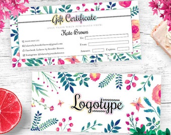 Floral Lula Gift Certificates, Gift Card, Lula Surprise Card, Lularoe Inspire
