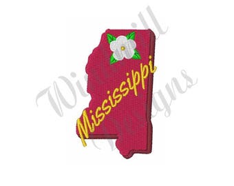 Mississippi Sate - Machine Embroidery Design