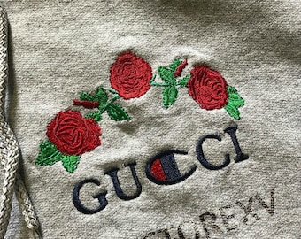 Custom Made Ava Nirui Champion x Gucci Hoodie