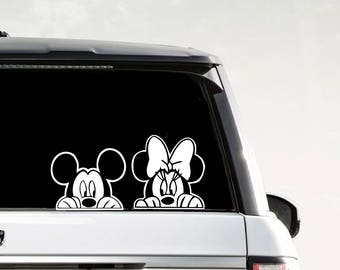 Mickey Mouse Decal | Disney Mickey Decal | Disney Mickey Mouse Sticker | Disney Minnie Mouse Vinyl Decal | Disney Minnie Mouse Vinyl Decals