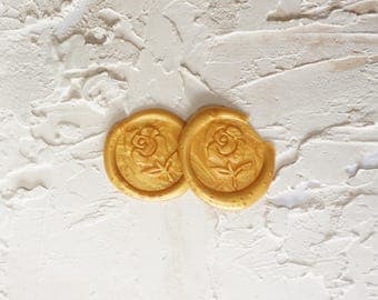 Wax seals, Wax Seal Stamp, Flowers Wax Seal Stamp, Wax Seal, Seal stamp, Wedding Seal, Wax Stick, Beauty and the Beast Wax Seal Stamp