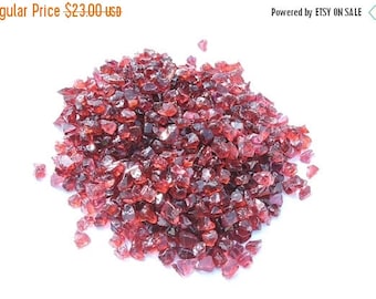 On Sale 50 Carats Natural Earth Mined Red Garnet Rough Rough For Beads Size 4 - 6 MM