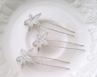 Silver bridal hair accessories - Star
