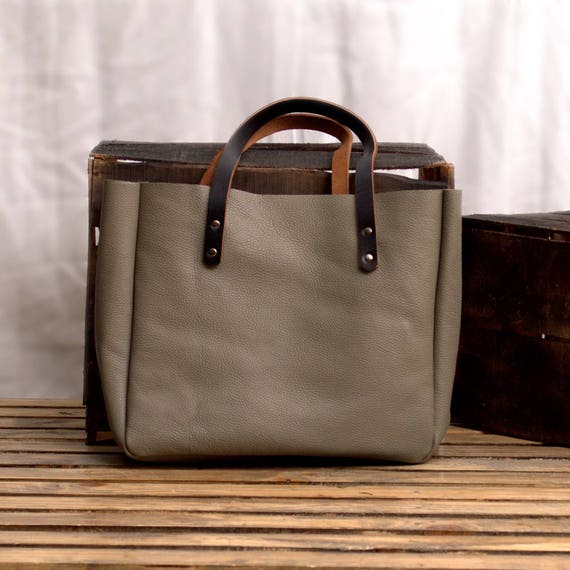 leather office tote