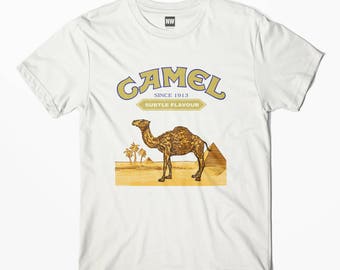Camel Cigarettes White Vintage Look T-Shirt - S M L XL