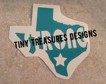 Texas Strong decal