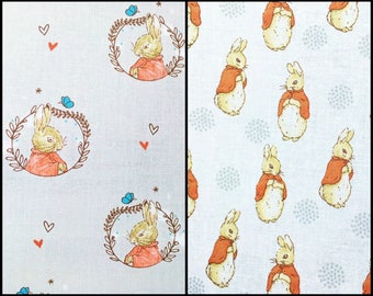 Peter Rabbit fabric - Beatrix Potter - childrens fabric - cotton crafts children's clothing crafts quilting