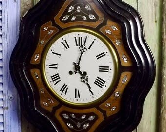Antique French Wall Clock c1850 working order