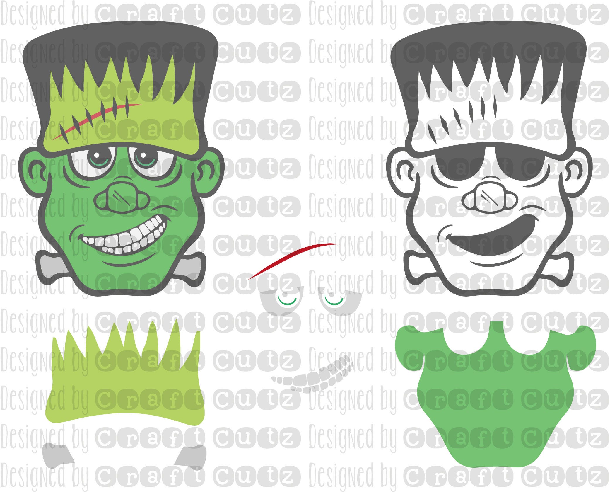 Frankenstein svg Digital Download Halloween svg Vector