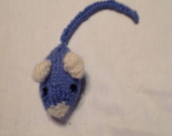 Hand-knitted Catnip Mouse