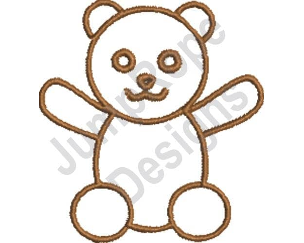 blank teddy bear for embroidery