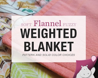 Flannel Weighted Blanket - Single Size: 40x70"
