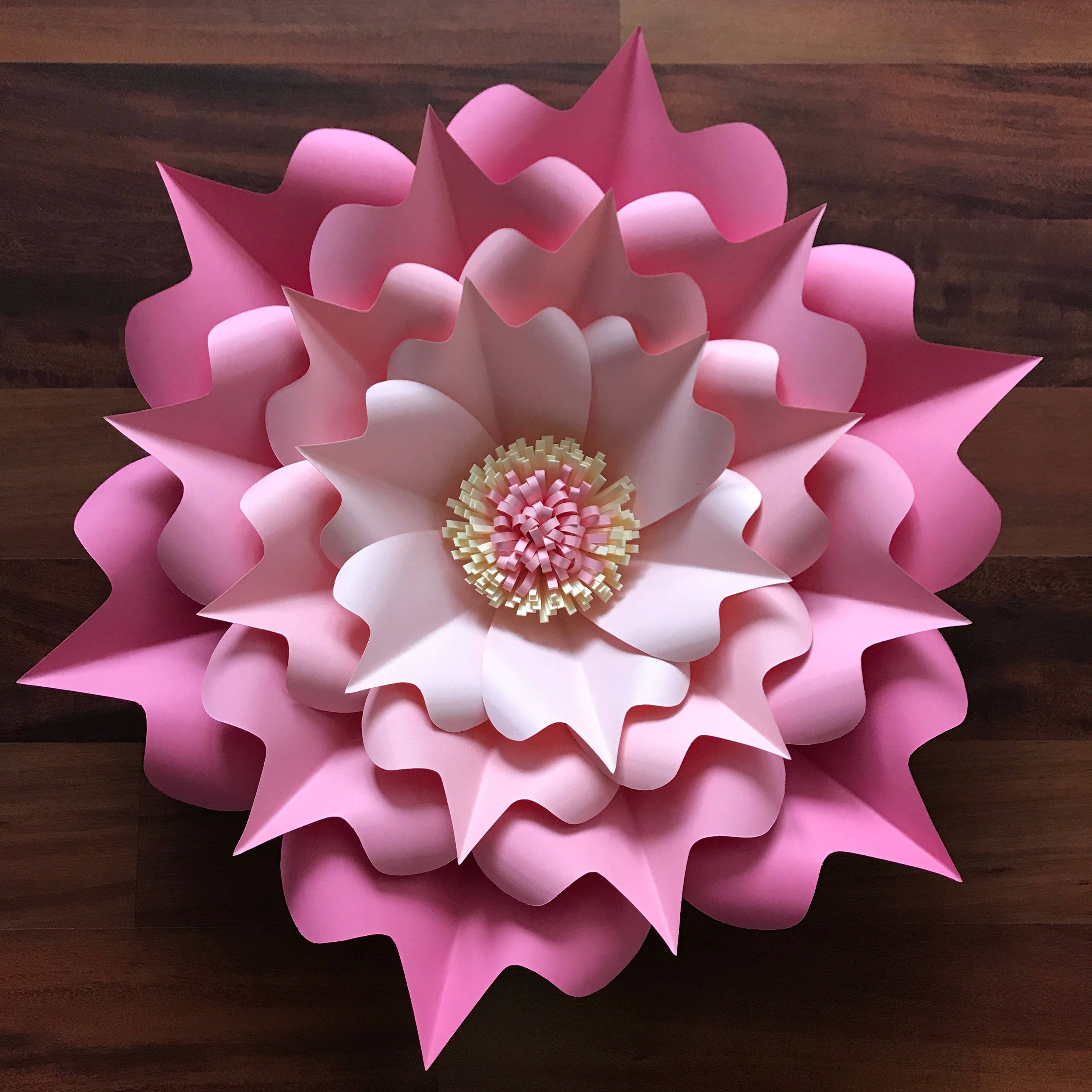 SVG Paper Flower Template DIGITAL Version Original Design by