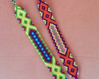 Colorful Friendship bracelet, Knotted bracelet, Braided bracelet, Handwoven bracelet, String bracelet, Bracelet bresilien,Boho bracelet