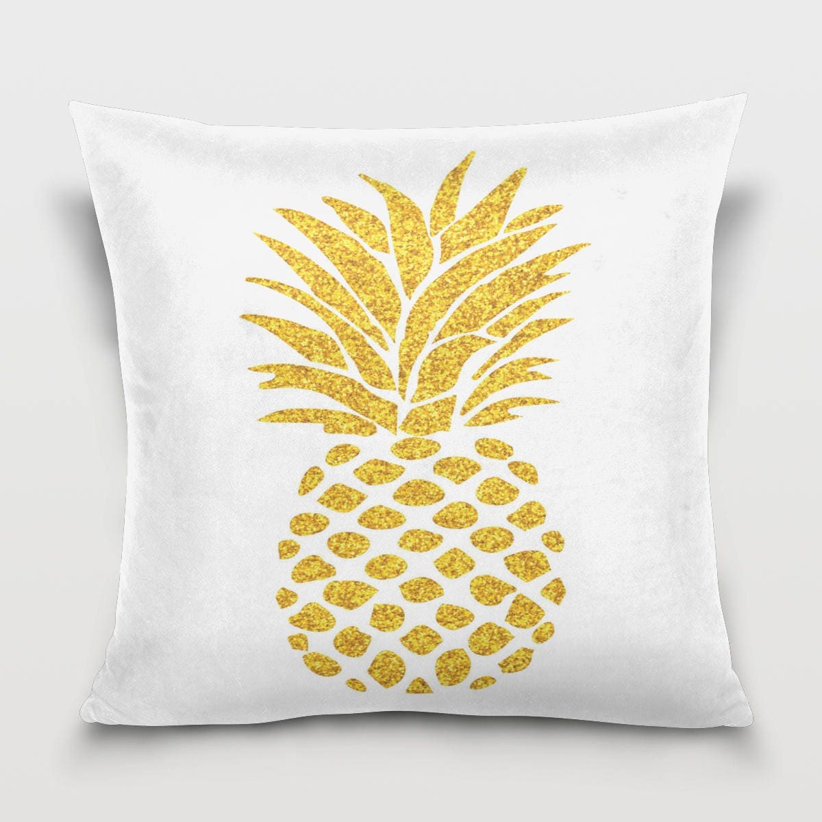 Gold Pineapple Throw Pillow Cover Pineapple Pillowcase Room