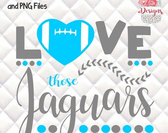 Love those Jaguars - Tailgating, Gameday - SVG, Silhouette studio bundle - design download