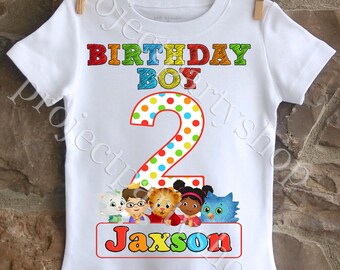 Boys Daniel Tiger Birthday Shirt