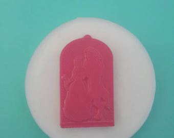 The beauty and the beast rose resin mold