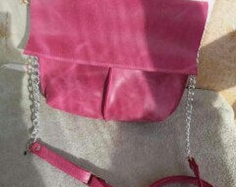 Leather crossbody purse