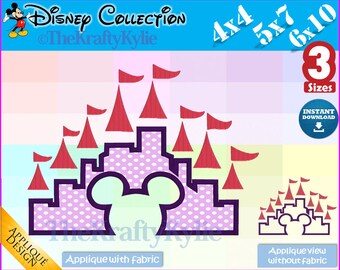 MICKEY APPLIQUE DESIGNS - 3 Sizes 4x4, 5x7, 6x10