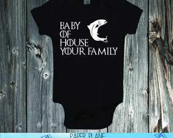 Family Shirts - Game Of Thrones - New Born Funny Onesie - Fun Customizable Onesie - Toddler Shirt