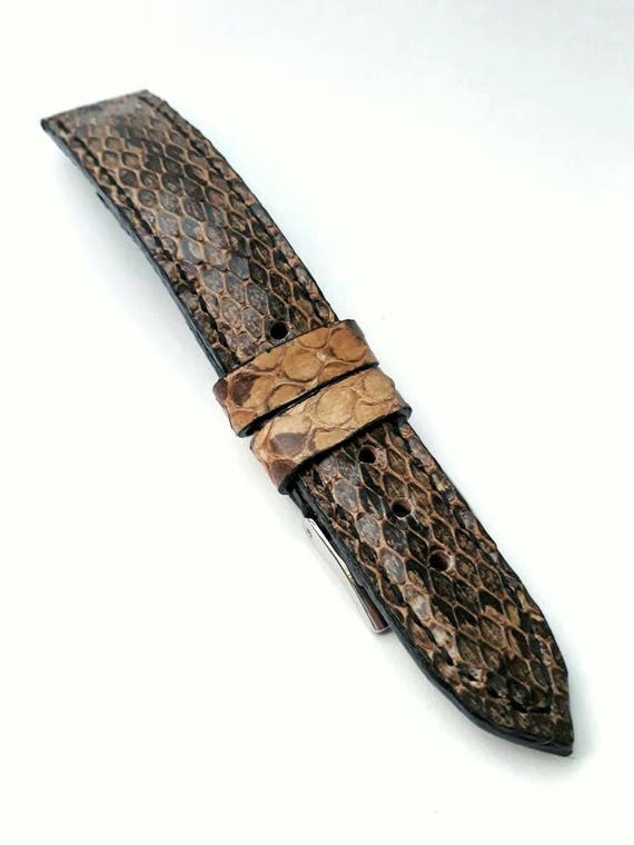 Snake leather watch strap 18mm 20mm 22mm 24mm 26 mm. Watch