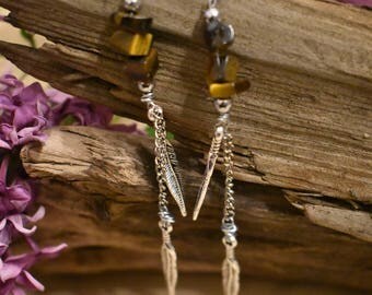Feather Dangle Earrings
