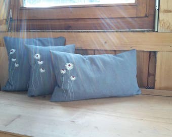 Pillow with flowers
