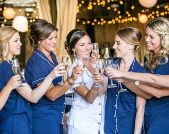 Bridesmaid Pajamas, bridesmaid shirts, bridesmaid pajamas set, personalized PJ set, set of 2, 3, 4, 5, 6, 7, 8, 9, 10