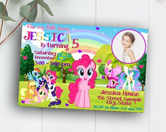 Little Pony Invitation, My Little Pony Invitation, My Little Pony Birthday, My Little Pony Birthday Invitations, My Little Pony Party