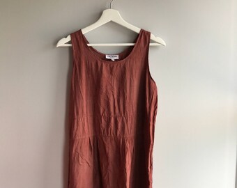 Kana Red Linen Dress