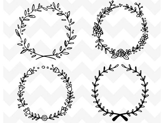 Floral Wreath SVG Wreath SVG Wreath Bundle SVG Cutting