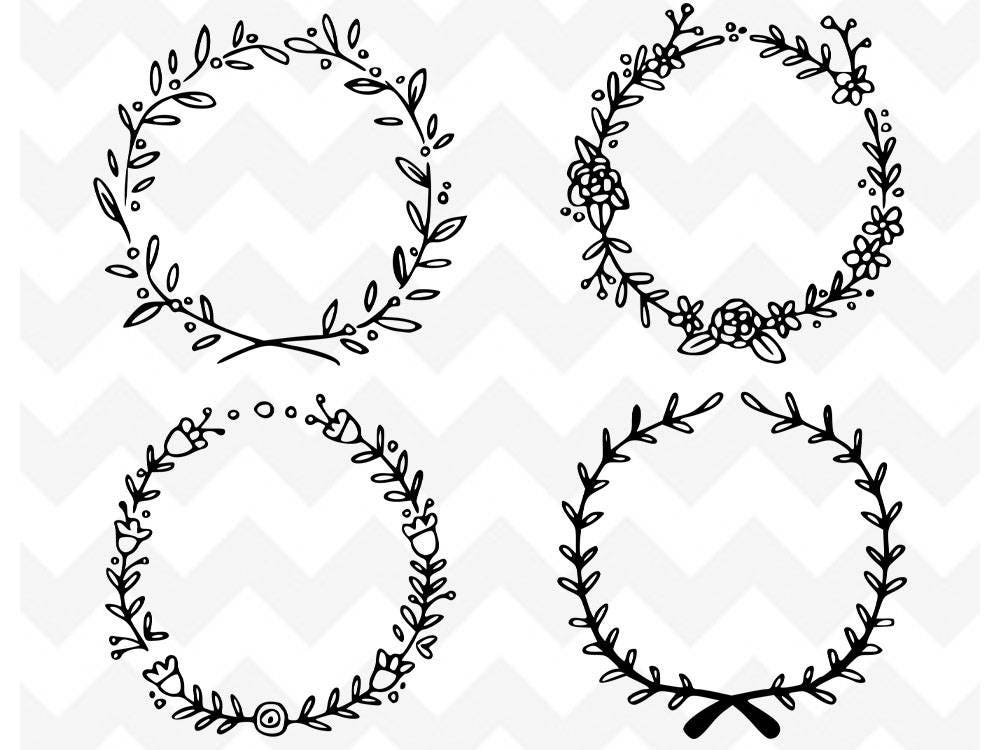 Download Floral Wreath SVG | Wreath SVG | Wreath Bundle SVG Cutting ...