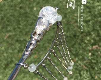Sparking Crystal Beads Step shake Hairsticks