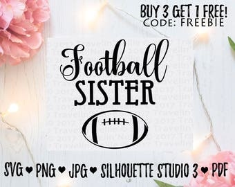 Football Sister SVG T-Shirt Image Design for Vinyl Cutters Sublimation Print DIY Shirt Design American Football Season Brother