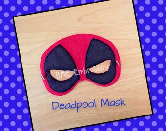 Deadpool Mask-Halloween Mask/Costume-Dress Up-Pretend Play-Child's Imaginary Play- Birthday Party Favor-Theme Parties-Deadpool-Photo Prop