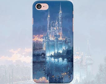 Disney phone case iPhone 7 7 Plus 6 6s 6 plus 5 5s 5se 4 4s Samsung galaxy s7 edge s7 s6 s5 s4 s3 mobile phone cover disneyland castle print