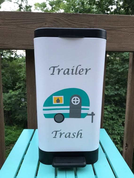 Trailer Trash Can Garbage Can Camping Gift Glamping